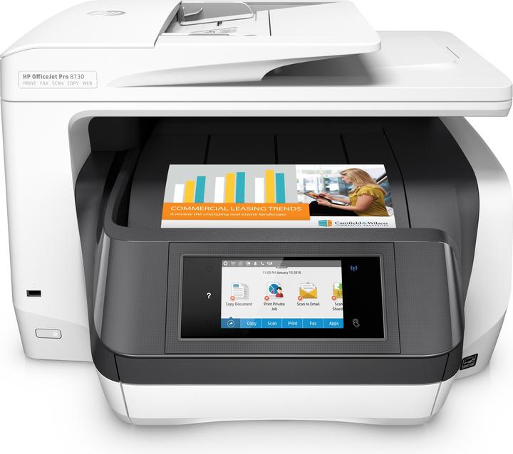 Actual product image HP OfficeJet Pro 8730 (Ink, Colour)