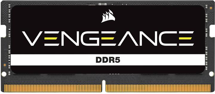 Actual product image Corsair DDR5, 5200MT/s 32GB 1 x32GB SODIMM, Unbuffered, 44-44-44-84, Black PCB, Std PMIC, 1.1V, VENGEANCE DD (1 x 32GB, 5200 MHz, DDR5 RAM, SO-DIMM)