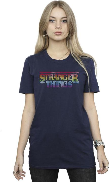 Produktbild Netflix Stranger Things Rainbow Dot Logo TShirt (M)