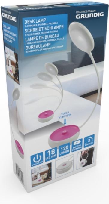 Grundig lampe de table rose (8711252032290PINK)