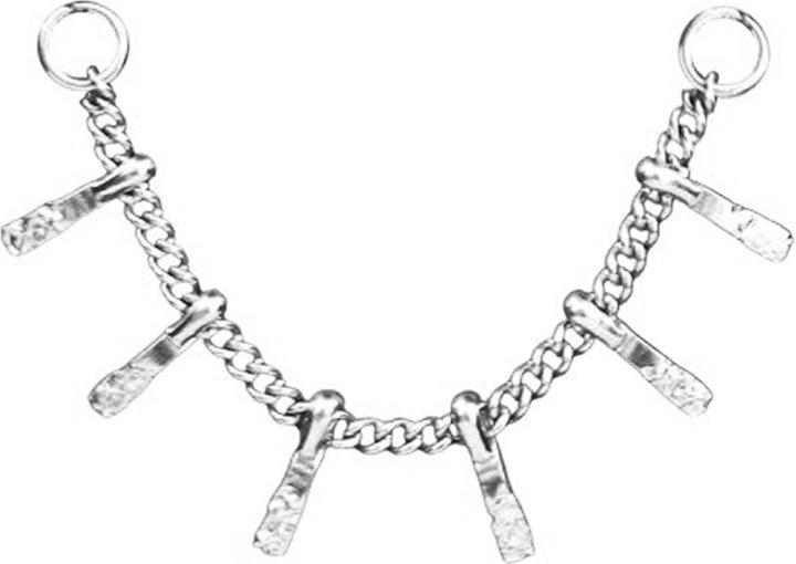 Immagine prodotto Chaotic Trading Verbindungskette Basic silber Balken gehämmert (senza ottone, Acciaio chirurgico 316L)