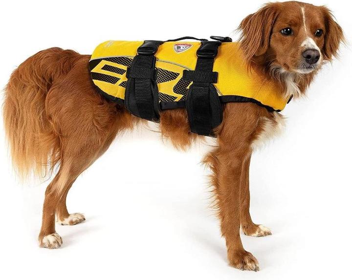 Actual product image EzyDog Life jacket yellow L 27 - 41 kg (L, Dog life jacket)