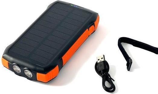 Immagine prodotto Choetech Powerbank solare con ricarica induttiva 10000mAh Qi 5W arancione (B659) (10000 mAh, 37800000 W, 10000 Wh)