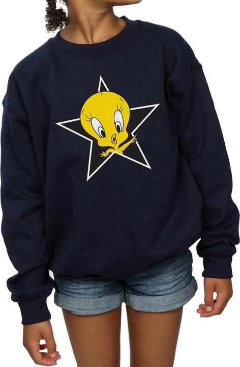 Actual product image Looney Tunes Girls Tweety Pie Star Sweatshirt (128)