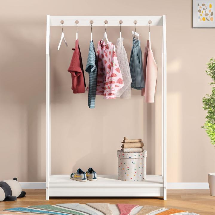 Actual product image IDIMEX Children's clothes rack SALLY made of solid wood - white