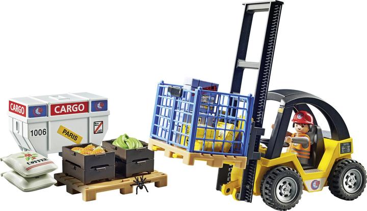 Actual product image Playmobil 71528 Forklift truck with freight (71528, Playmobil My Life)