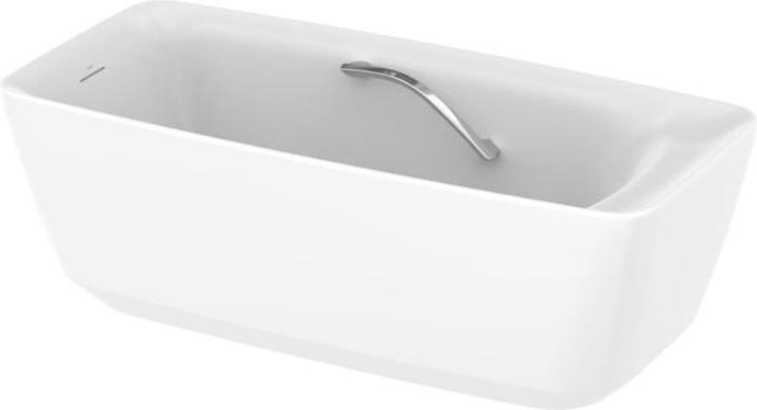 TOTO Vasca da bagno galleggiante free standing con maniglia angolare bianco opaco (255 l, 170 cm, 83.50 cm)