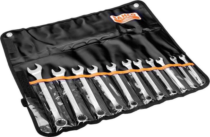 Produktbild Bahco Satz metrische Ring-Maulschlüssel - 11-teilig/Tasche (11 mm, 12 mm, 10  mm, 14 mm, 22 mm, 13 mm, 15 mm, 17 mm, 19 mm)