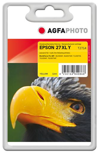 AGFAPHOTO Inchiostro giallo 27 XL, T2714 (Y)