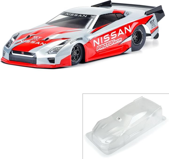 Actual product image Proline Body Nissan GT-R R35 Drag unpainted, 1:10