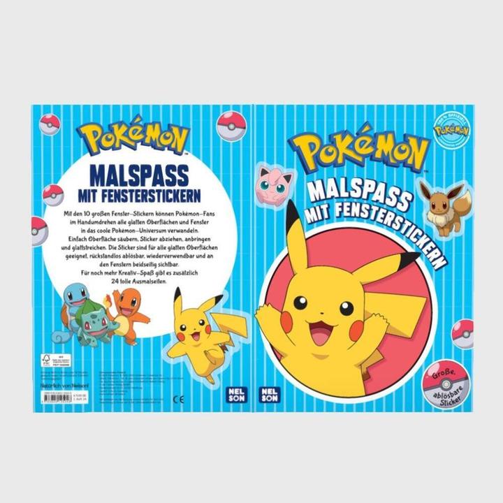 Actual product image Pokémon: Colouring fun with window stickers