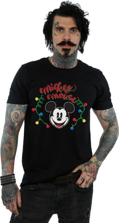Immagine prodotto Disney Mickey Mouse Christmas Light Bulbs Maglietta Uomo (S)