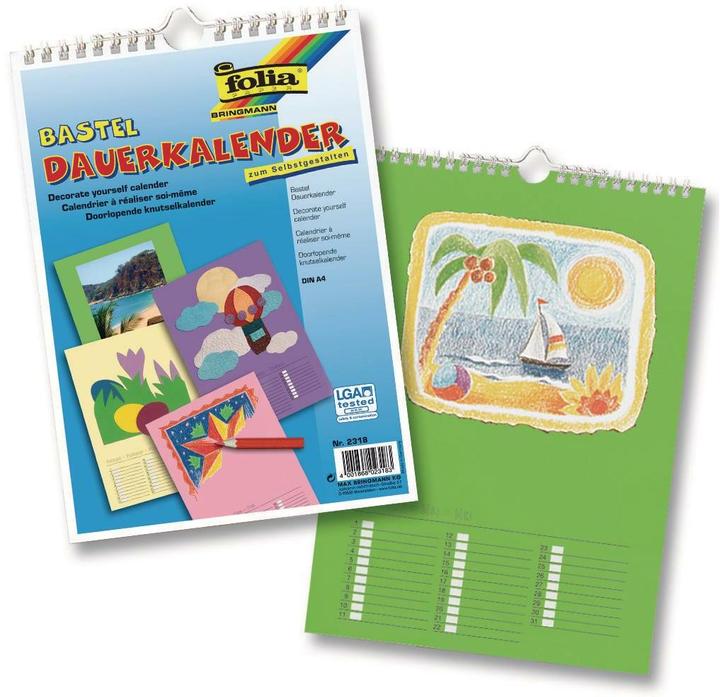 Produktbild Folia Dauerkalender A4 farbig (A4, Deutsch)