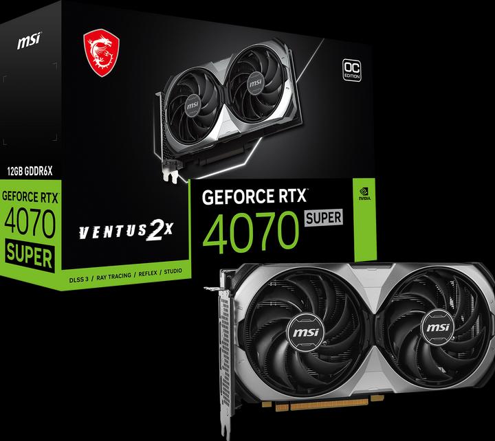 Produktbild MSI GeForce RTX 4070 SUPER VENTUS 2X OC (12 GB)