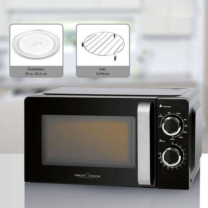 Produktbild Bomann PC-MWG 1208 Arbeitsplatte Grill-Mikrowelle, Edelstahl (17 l)