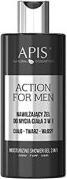 Image du produit Apis Natural Cosmetics Apis - Action For Men 3in1 gel lavant hydratant visage et cheveux 300ml (300 ml)
