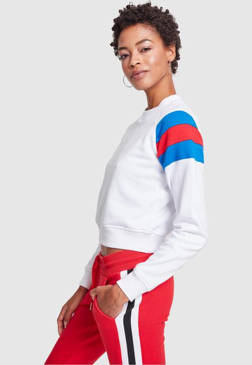 Produktbild Urban Classics Ladies Sleeve Stripe Crew (XXL)