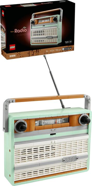 Actual product image LEGO Retro portable radio (10334, LEGO Icons, LEGO Rare Sets)