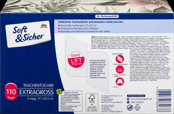 Immagine prodotto dm Soft&Sicher Scatola per fazzoletti con fazzoletti extra-large