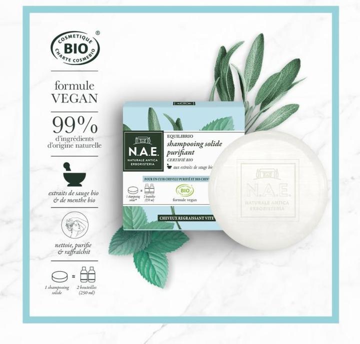 Image du produit N.A.E. Naturale Antica Erboristeria shampooing solide clarifiant 85 g (Shampoing solide)