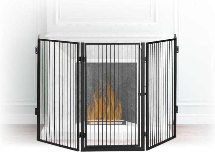 Image du produit Relaxdays Grille de protection de cheminée (220 x 1,5 x 76 cm)