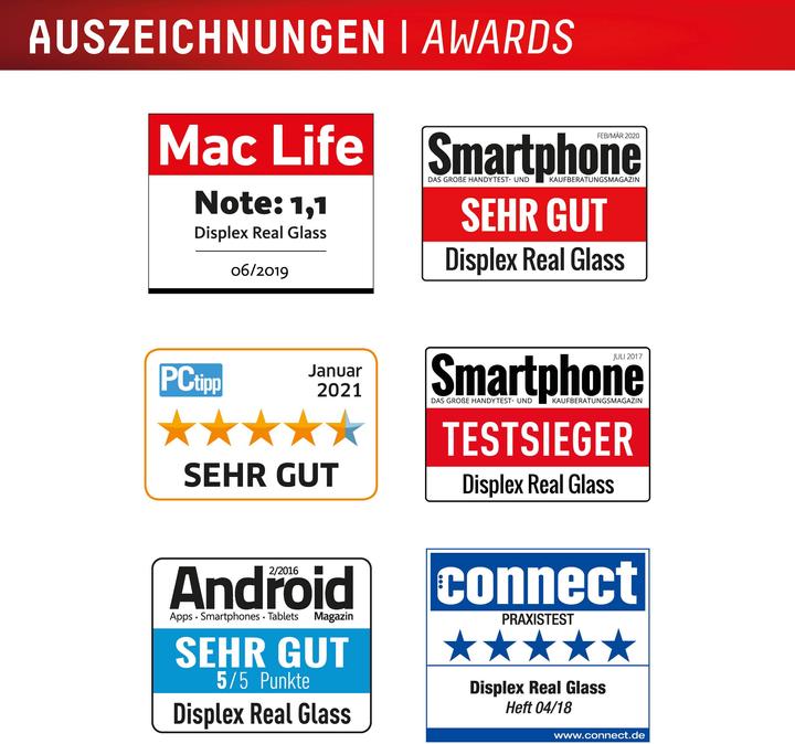 Energie-Label Displex Real Glass, 2D Panzerglas + Handyhülle (1 Stück, Samsung Galaxy S24+, Samsung Galaxy S25+)