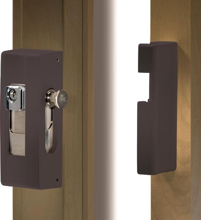 Actual product image Burg Wächter Universal additional security device B 1 to screw on brown Windows and doors