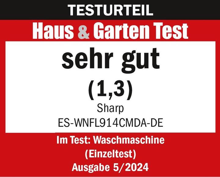 Produktbild Sharp ES-WNFL914CMDA-DE (9 kg, Links)