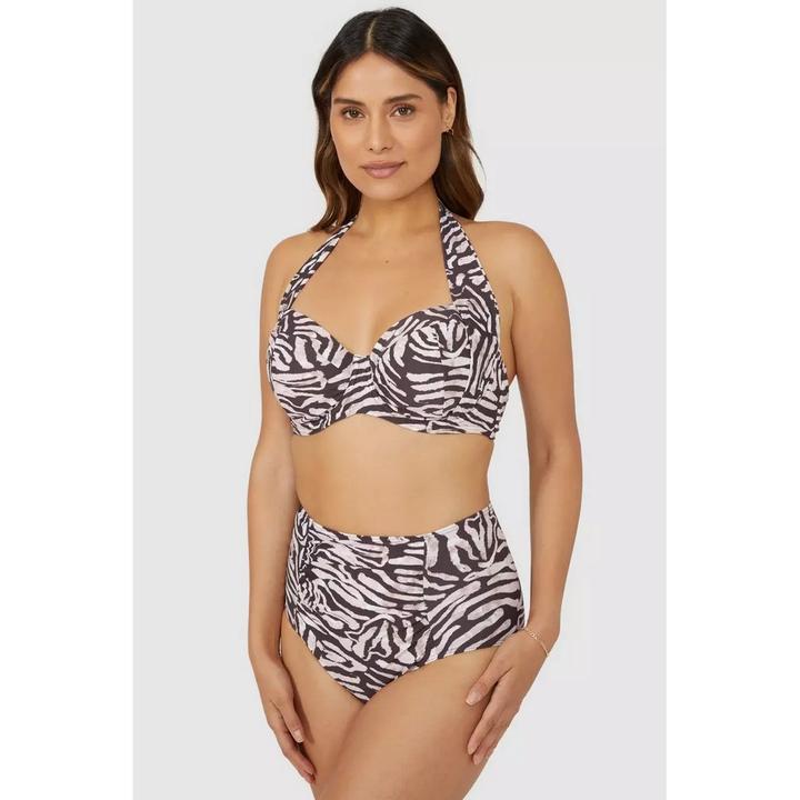 Immagine prodotto Universal Textiles Top bikini non imbottito con stampa animalier (85 H)