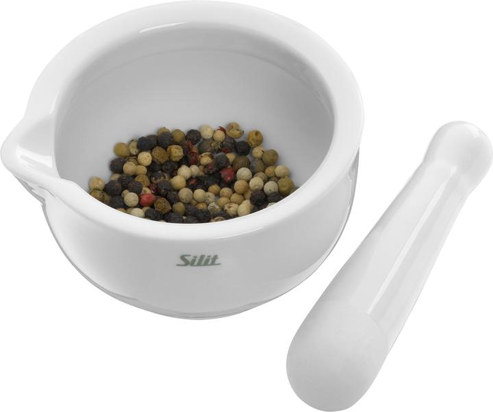 Productafbeelding Silit Vijzel met stamper 10cm porselein vaatwasmachinebestendig