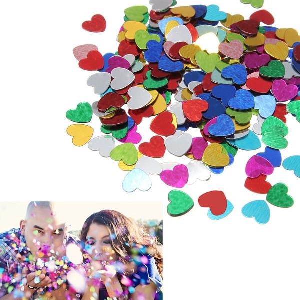 Actual product image JTI 200 pieces metallic sequins - hearts