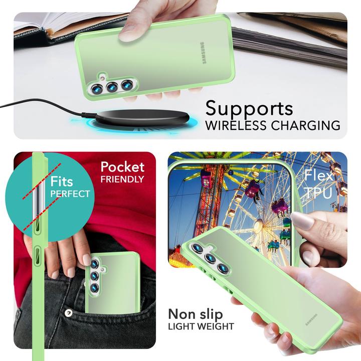 Produktbild Nalia Semi-Transparente Hybrid Hülle mit Schutzrahmen (Samsung Galaxy S24+)