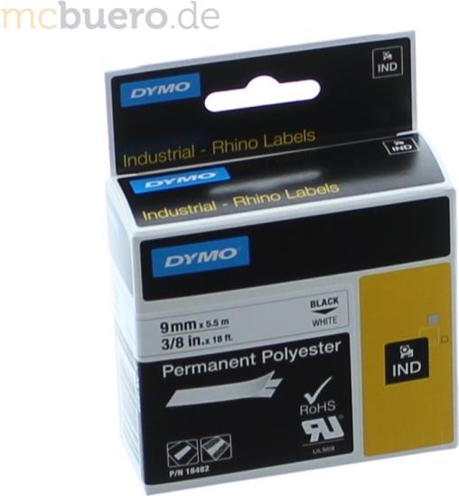 Produktbild Dymo Rhino ID2 Polyesterband (0.90 cm, Weiss)