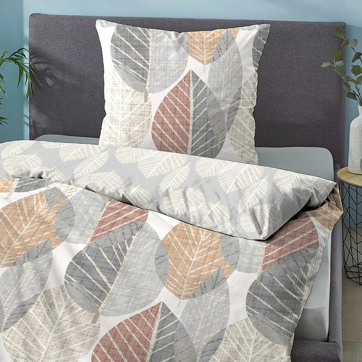Actual product image Biberna Comfort fine fibre bed linen 4168-555 nature (Bedding set, 135x200 cm (80x80 cm))