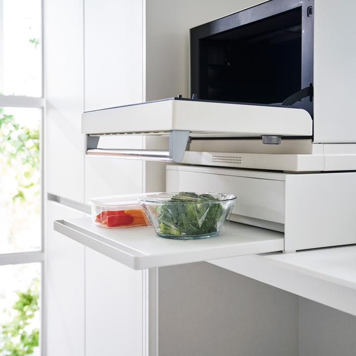 Actual product image Yamazaki Pull-out tray with drawer for TOWER worktop