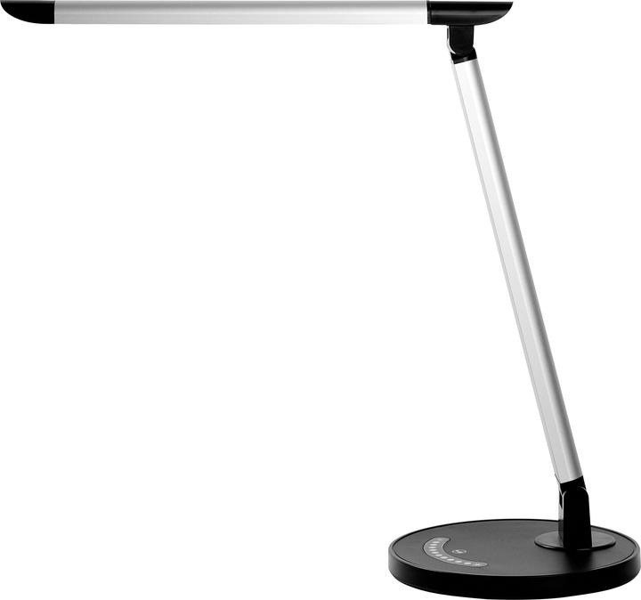 Alco LED-Tischleuchte silber-schwarz (600 lm)