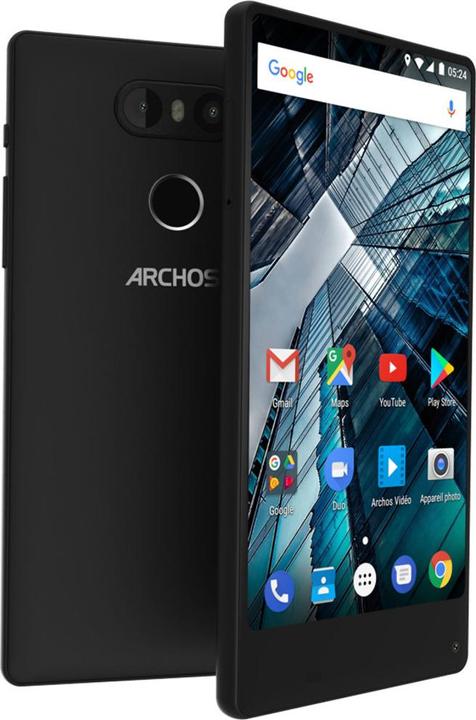 Actual product image Archos Sense 55S 16GB Black (16 GB, Black, 5.50", Dual SIM, 8 Mpx, 4G)