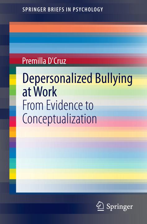 Produktbild Depersonalized Bullying at Work (Englisch, Premilla D'Cruz, 2014)