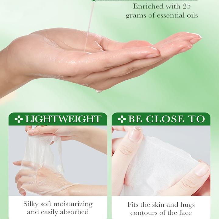 Actual product image PhoneLook 8er Pack Aloe Vera Tuchmasken feuchtigkeitsspendend und straffend mit Hyaluronsäure alkoholfrei (25 ml)