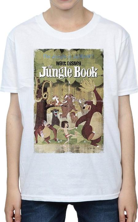 Immagine prodotto Disney The Jungle Book Retro Poster Maglietta Ragazzi (152, 158)