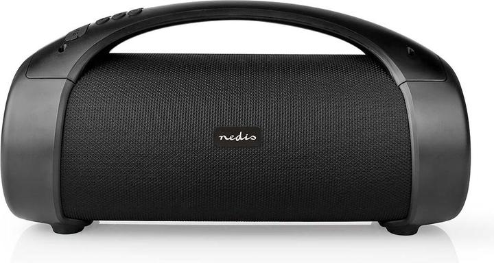 Actual product image Nedis Bluetooth® Party Boombox 6 hrs 2.0 50 W Media Playback: AUX/USB IPX5 Linkable Carrying Handle (6 h, Rechargeable battery operated)
