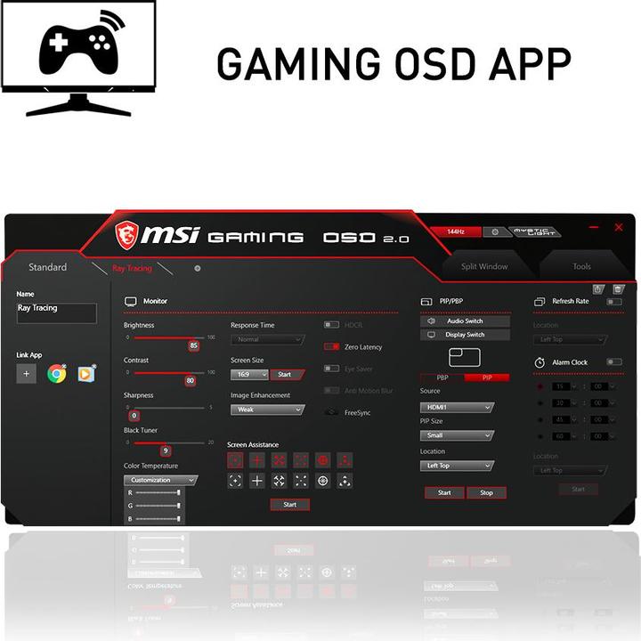 Actual product image MSI Optix MAG274QRF-QD (2560 x 1440 pixels, 27")