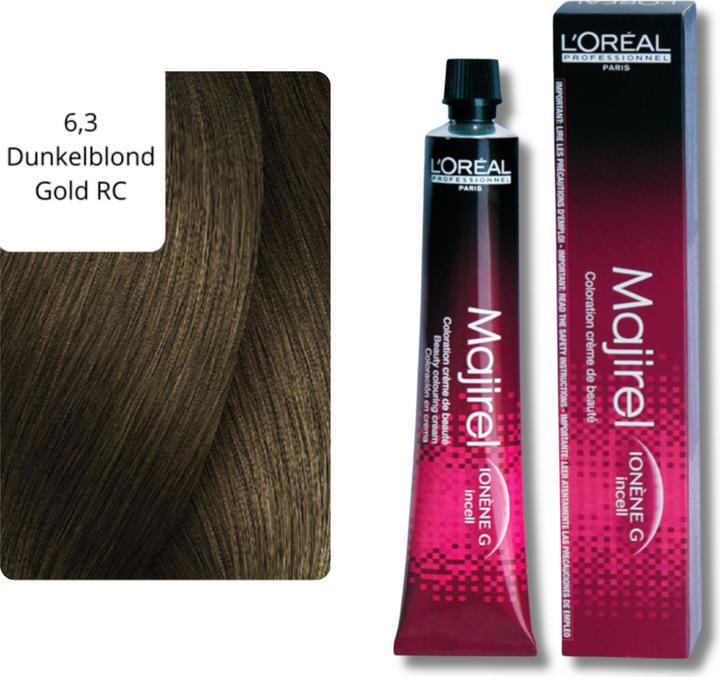 Actual product image L'Oréal Professionnel Majirel (6.3 Dark blonde Gold)