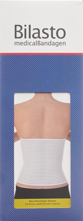 Immagine prodotto Bilasto Uno Benda addominale Ladies L bianca con chiusura in micro velcro (L)