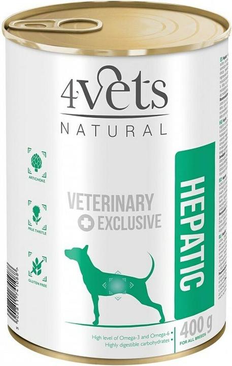 Produktbild 4Vets Natural Hepatic Dog - wet dog food - 400 g (Adult, 400 g)