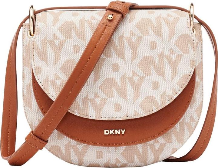 Produktbild DKNY Gramercy SM -Klappen -Crossbody Neutral/Weiss/Cognac