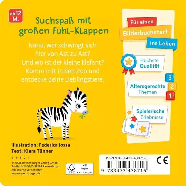 Image du produit Ravensburger Où es-tu, petit éléphant? (Allemand)