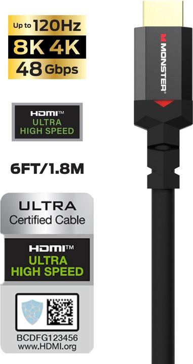 Produktbild Monster Game 8k (1.80 m, HDMI)