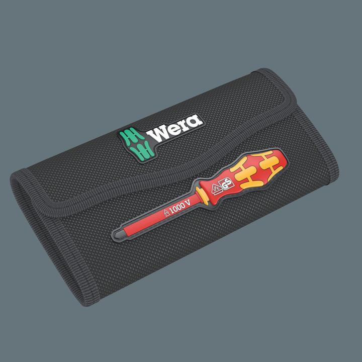 Actual product image Wera VDE interchangeable blade set (Phillipps cross recess (PH), Torx (TX), Pozidriv cross recess (PZ), Slotted screws)