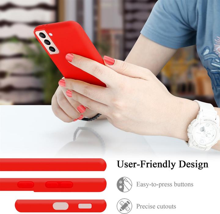 Actual product image Cadorabo TPU Liquid Silicone Case Cover (Samsung Galaxy S21+)